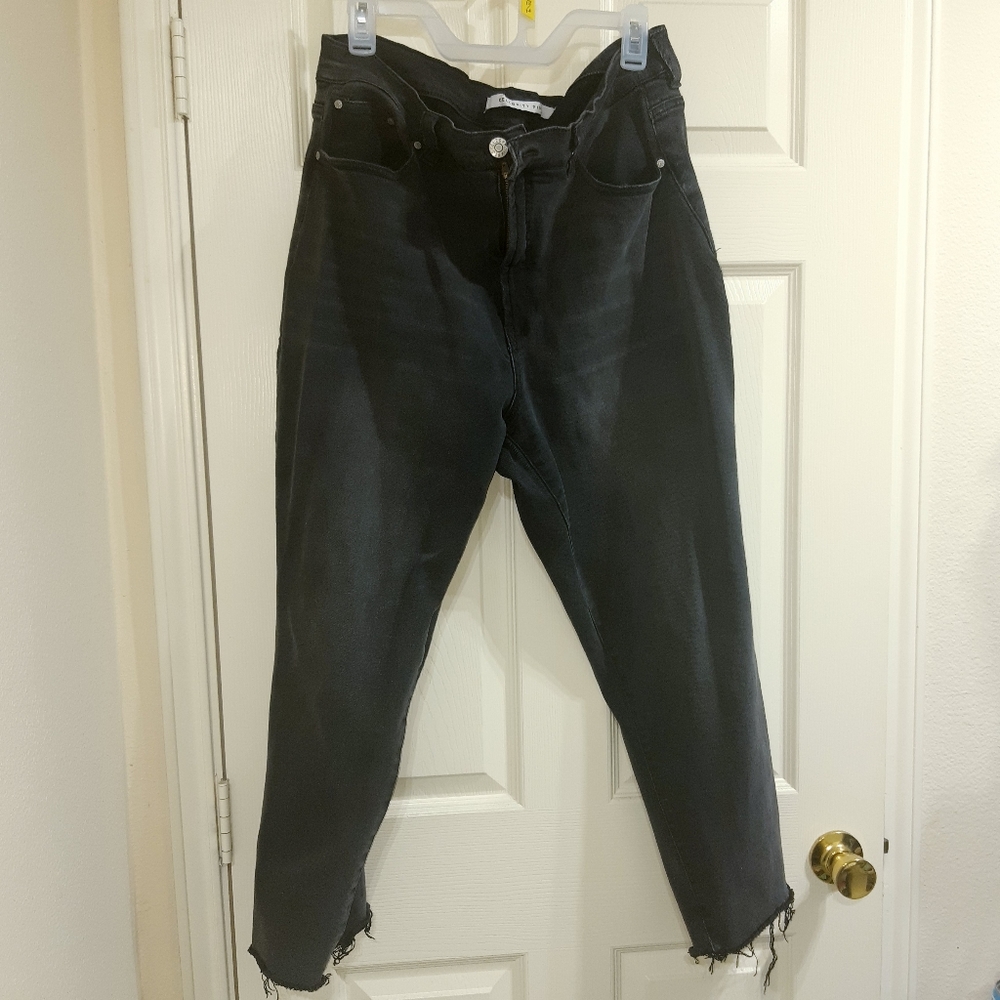 Women grey blackish jeans